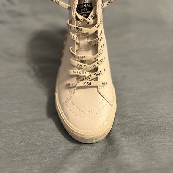 Vintage Havana White High-Top Sneakers with Star Accents Size 8 New - Picture 4 of 10